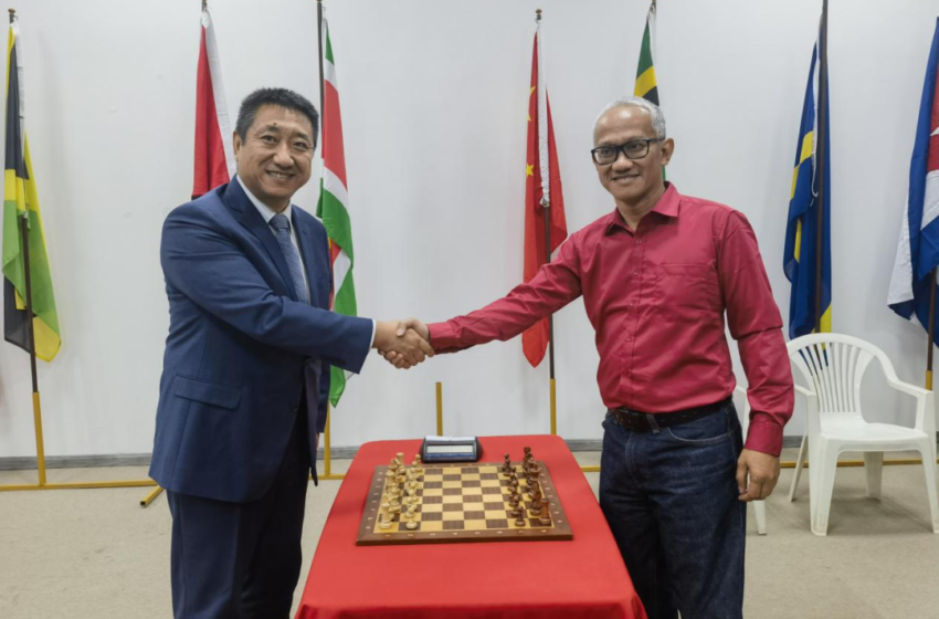  🌟韩镜大使出席中国—加勒比国际象棋友谊赛开幕式