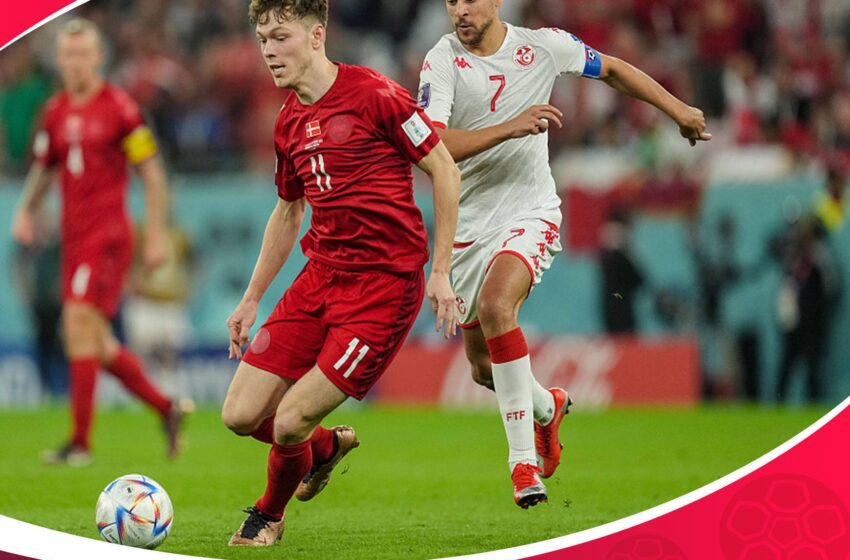  ⚽世界杯-舒梅切尔神扑科内柳斯中框 丹麦0-0突尼斯
