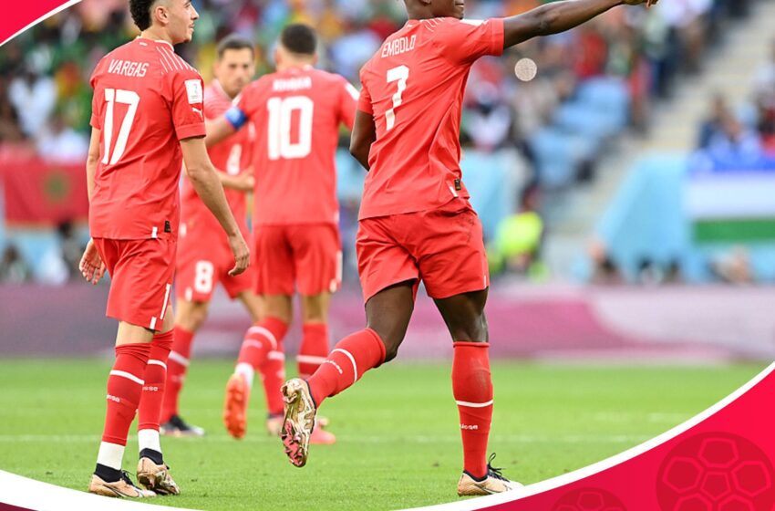  ️⚽世界杯-索默屡救险恩博洛一击制胜 瑞士1-0喀麦隆