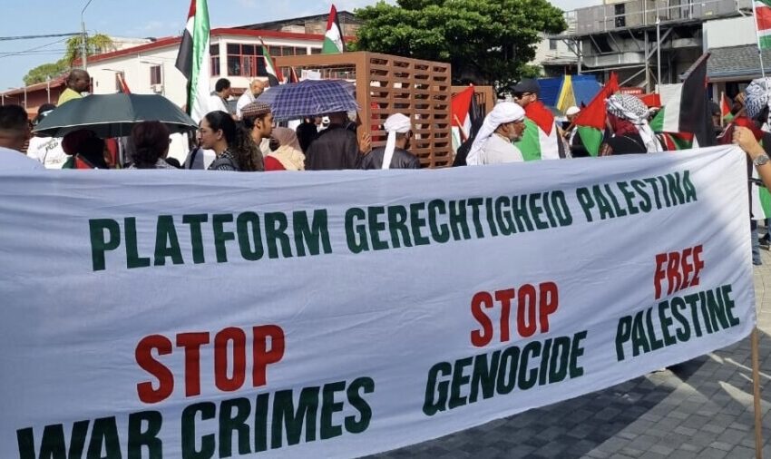  多个团体参加“巴勒斯坦正义平台”和平游行