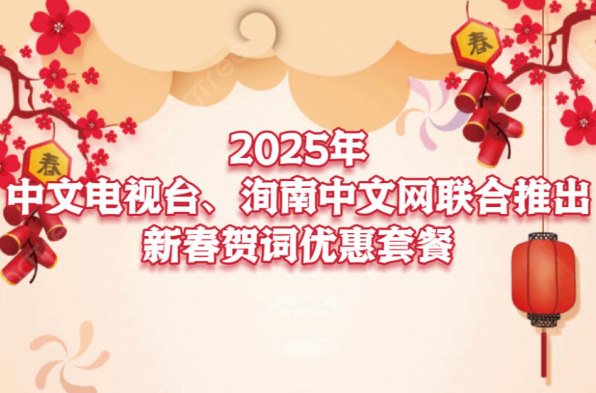  【2025年中文电视台、洵南中文网联合推出新春贺词优惠套餐】