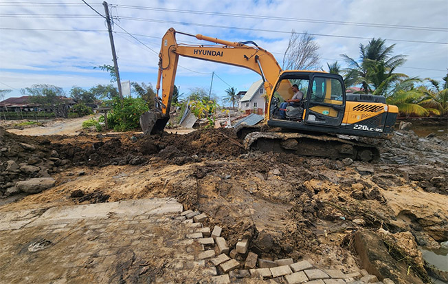 公共工程部请求将Weg naar Zee地区宣布为灾区