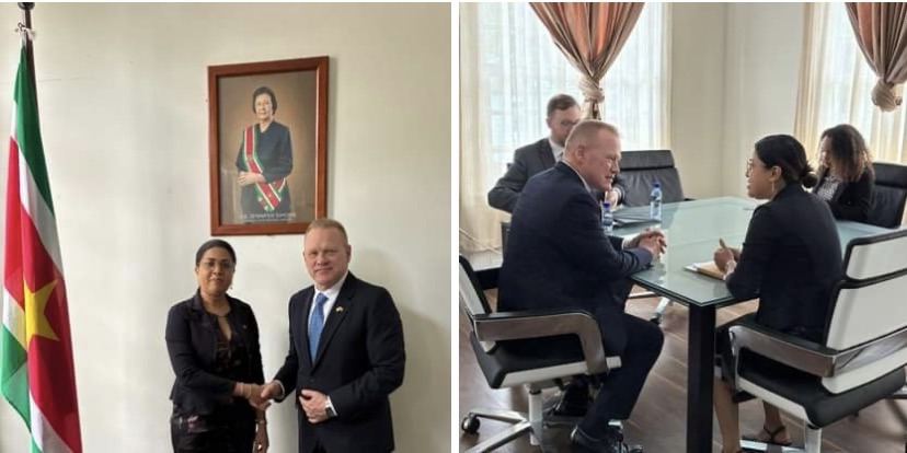  美国驻苏里南临时代办拜会青年与体育部长Gopal 聚焦青年交流与体育合作