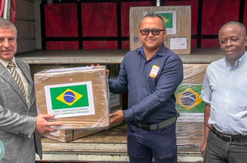  苏里南公共卫生局获巴西大使馆大额医疗物资捐赠