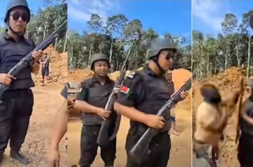  苏里南警方与国防军联合行动，在萨拉克里克地区逮捕十四名武装中国公民