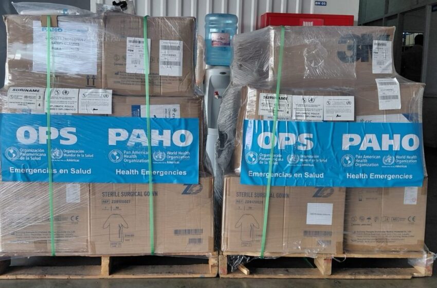  苏里南通过PAHO获得埃博拉防护物资，加强防范准备